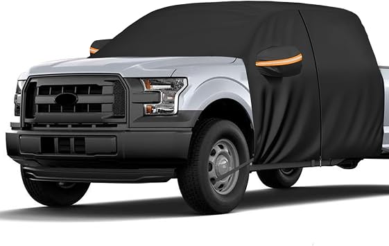 Cab Car Cover for Full-Size Truck Crew Cab, Compatible with Ford F-150, Chevy Silverado, Dodge Ram, GMC Sierra, Toyota Tundra, Nissan Titan, Truck Cab Roof Cover