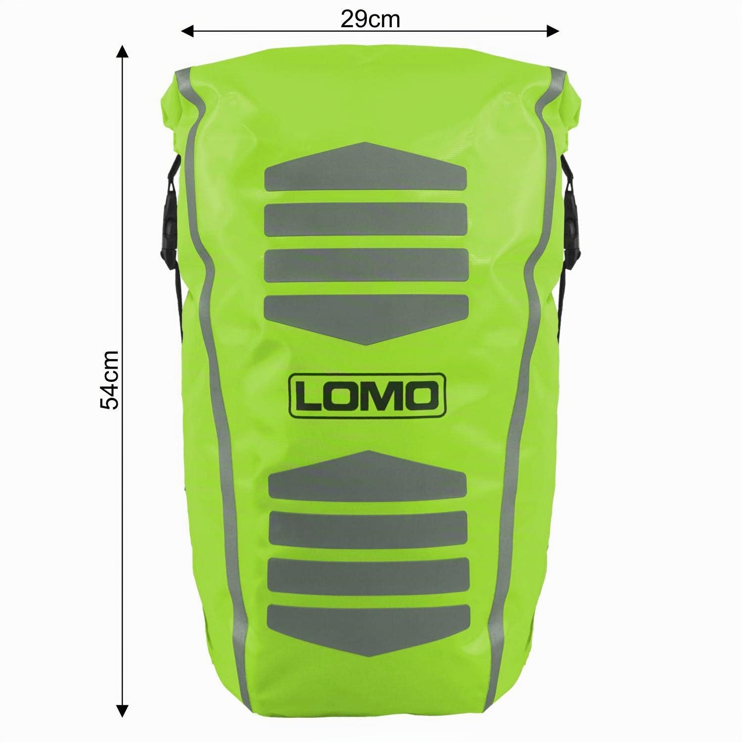 Lomo 30L Hi Viz Haute Visibilité Sac à Dos Étanche Vélo
