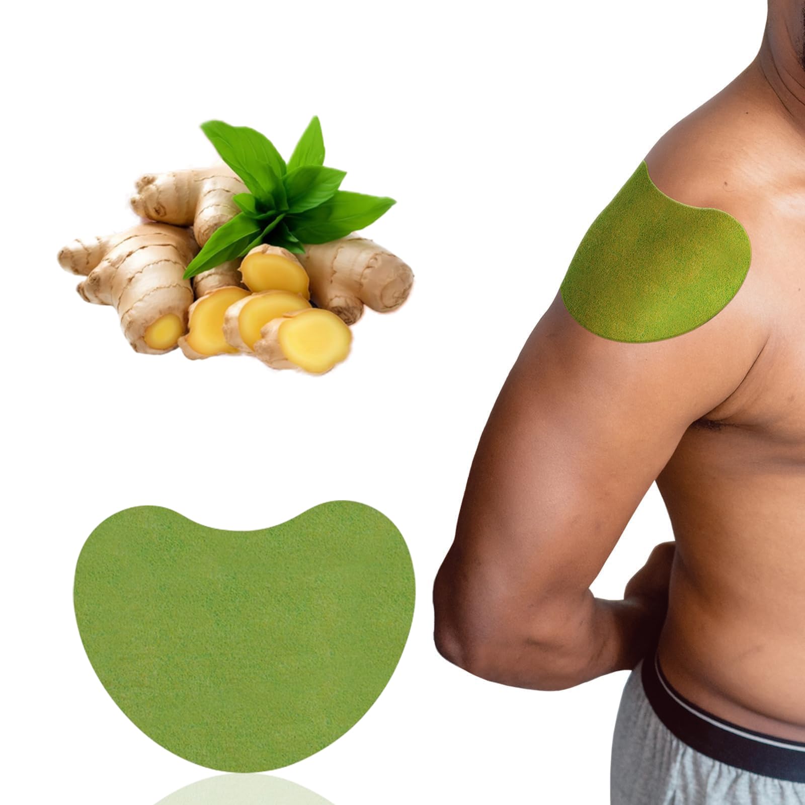 iShanCare Patchs anti-douleur aux épaules, patchs chauffants naturels à base de plantes, 8 heures de chauffage en profondeur pour les épaules, les genoux, le dos, le cou, 24 pièces