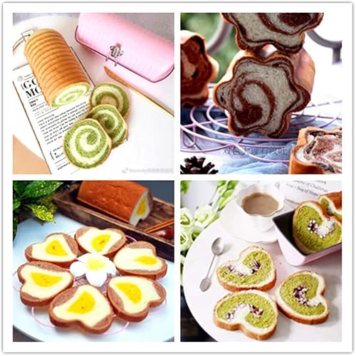 Miniatura 7 de Molde para pan, creativo molde para tostadas de pan en forma de corazón, no pegajoso, acero al carbono, 15.87 oz, plato para hornear ZHANGXIAO