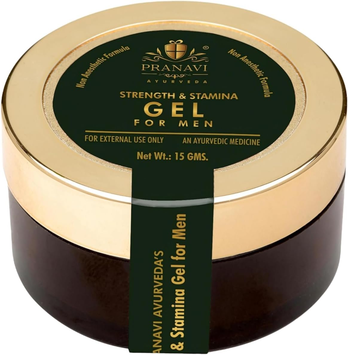 Strength & Stamina Gel for Men | Herbal Formula | External Use | Non-Greasy & Fast Absorbing | Made with Natural Ingredients | 15g
