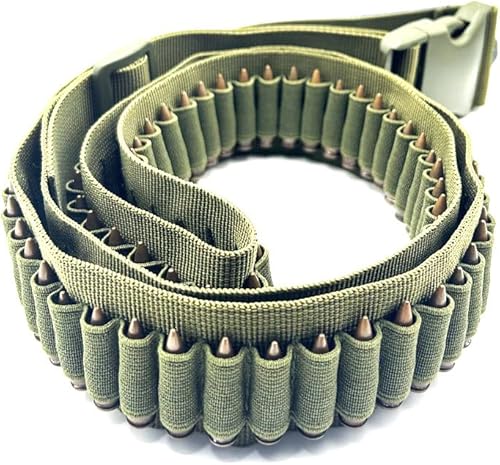 Cartucho táctico de bala de rifle de 100 rondas munición ajustable bandolier cinturón de municiones soporte para transporte de 1022 22LR 17HMR 222