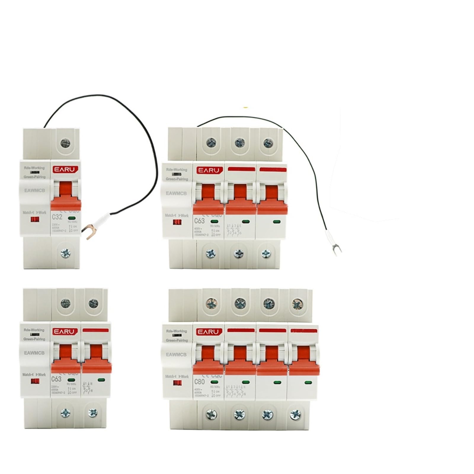 Disjoncteur 3P 20A programmable pour tableau électrique connecté