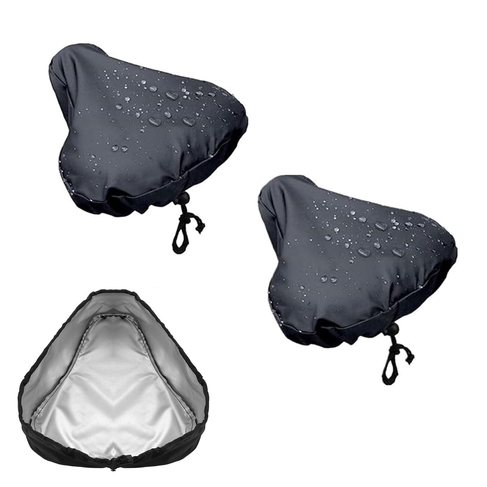 Sollbry Housse De Vélo Pour 2 Ou 3 Vélos, Protection Imperméable Pour Cycle, 1890T, Anti-pluie, Soleil, UV, Poussière, Vent, Extérieur Robuste, Pluie, Soleil, UV, Coupe-vent Pour Vélo électrique De Ro