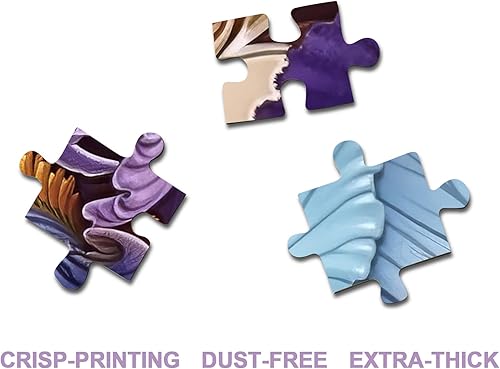 Miniatura 3 de Hermosos rompecabezas de flores de iris para adultos, 1000 piezas de naturaleza primaveral, rompecabezas de arte de plantas vintage, rompecabezas