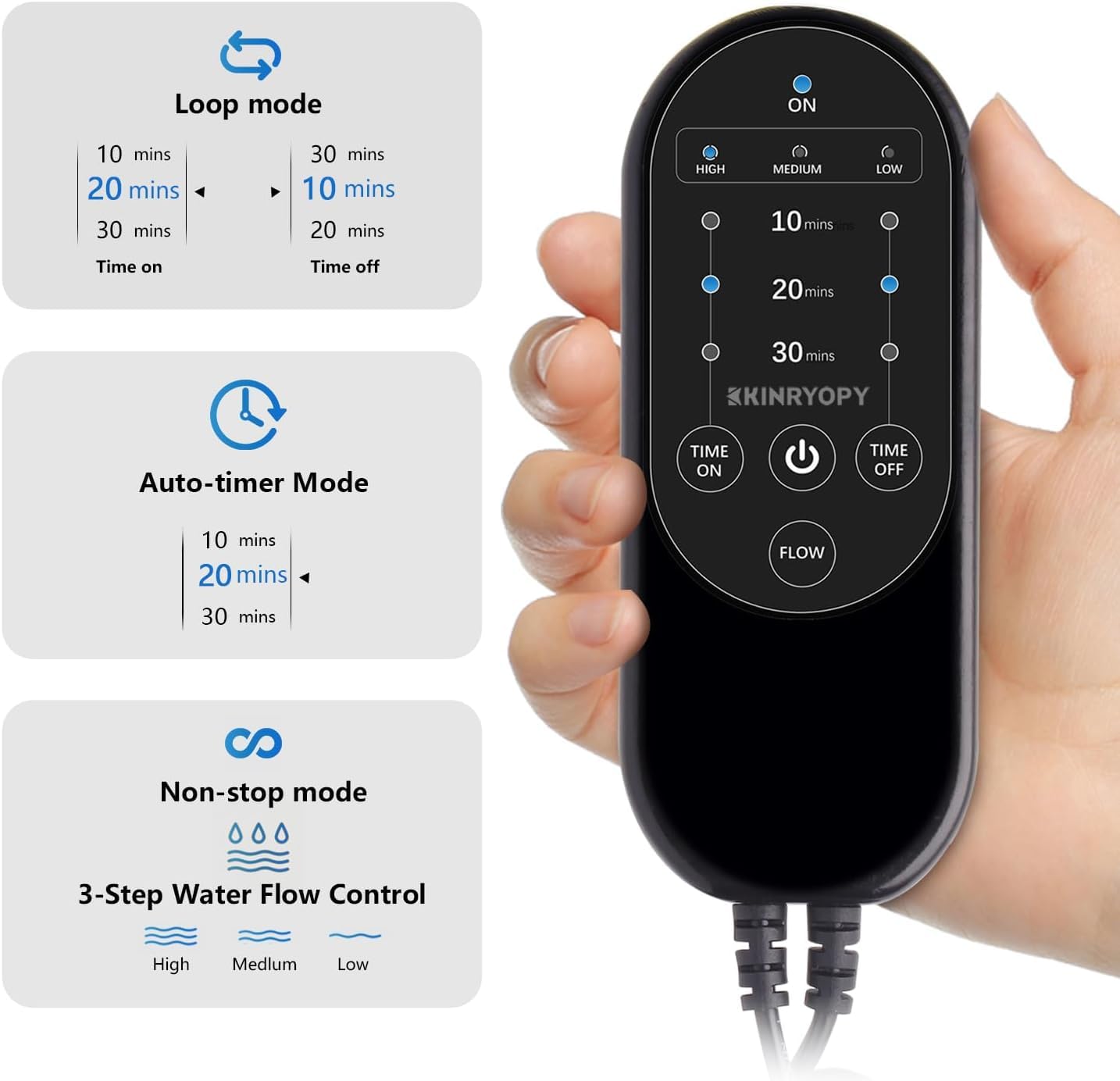 Máquina de terapia de frío para hombro con temporizador programable, máquina de hielo portátil para hombro después de la cirugía
