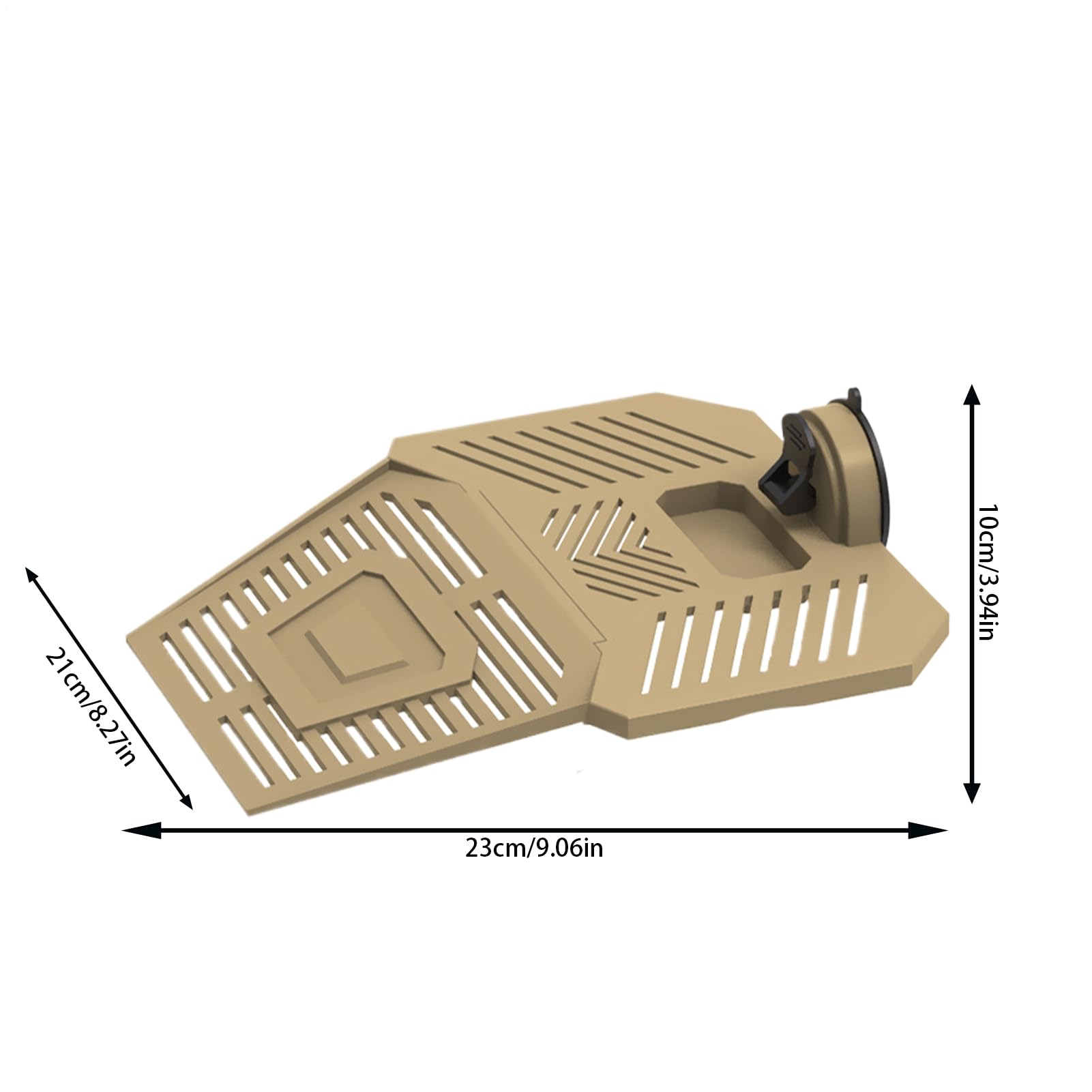 Rampa Para Escalar Tortugas: Muelle Estable Para Tomar El Sol, Muelle Para Reptiles De Alta Tracción, Soporte De Succión Industrial, Bandeja Para Refrigerios Integrada, Accesorio Para Hábitat Acuático — view 5
