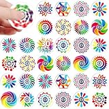 SCIONE 30er Pack Mini Regenbogen Fidget Spinner für Mitgebsel Kindergeburtstag – Perfekte Partybag-Füller, Sensorische Toys, Sensorische Fidget Toys & Klassenbelohnungen für Kinder (4 cm)