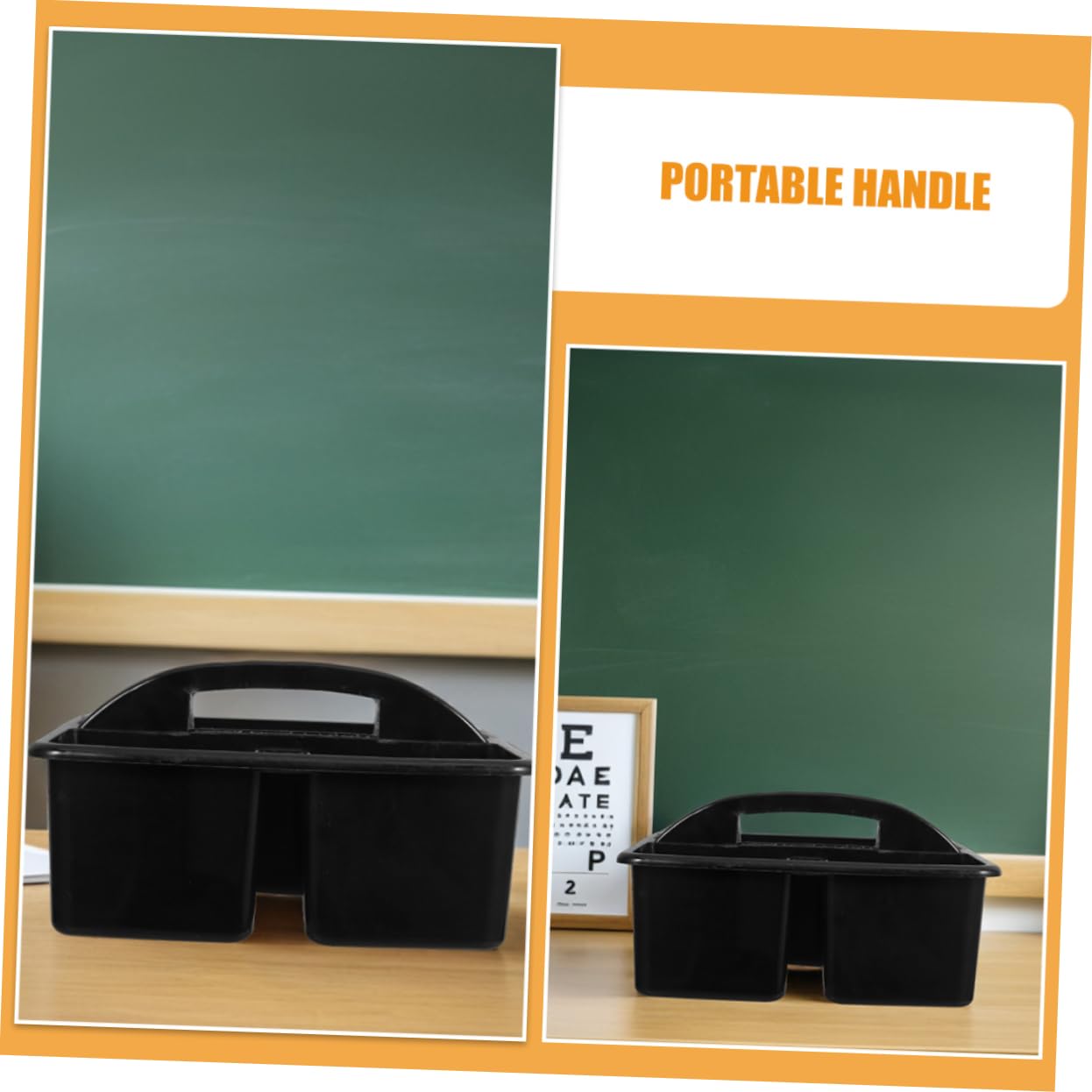 2pezzi Portaoggetti Per Aula Manico in Plastica Per Cancelleria Organizzazione Per Artigianato Scuola e Ufficio