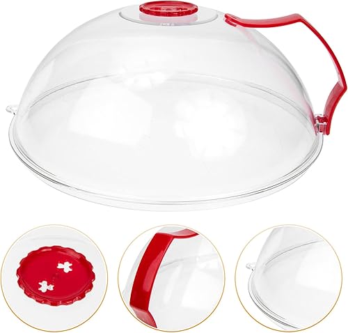 Miniatura 4 de Veemoon Platos transparentes Cubierta de alimentos para microondas Cubierta de salpicaduras de microondas Cubierta transparente para platos de