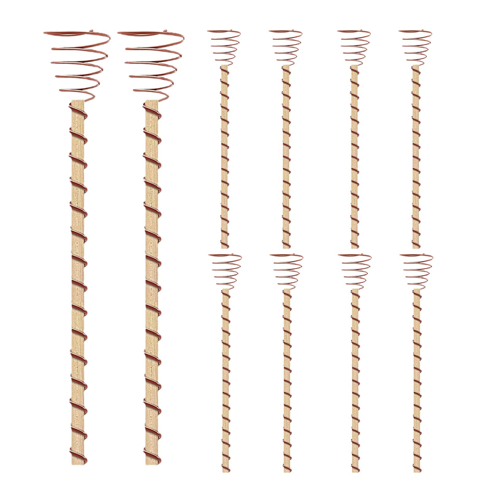 Antenna in Rame per Elettrocoltura | Aste per Elettrocoltura da 35 cm - 10 pezzi lunghi di da Giardino e Bobine in Rame per le Piante, Attrezzi da Giardino - per SuppPiante da e