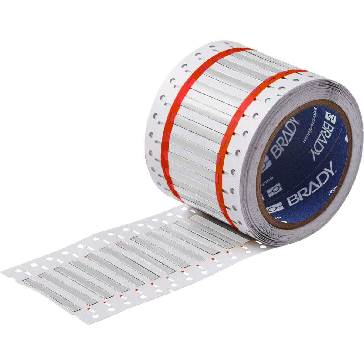 Brady HX-187-150-WT PermaSleeve - Manicotto termoretraibile, 3,800 cm di larghezza x 0,841 cm di altezza, in poliolefina termoretraibile, finitura opaca, 2500 per rotolo, colore: bianco