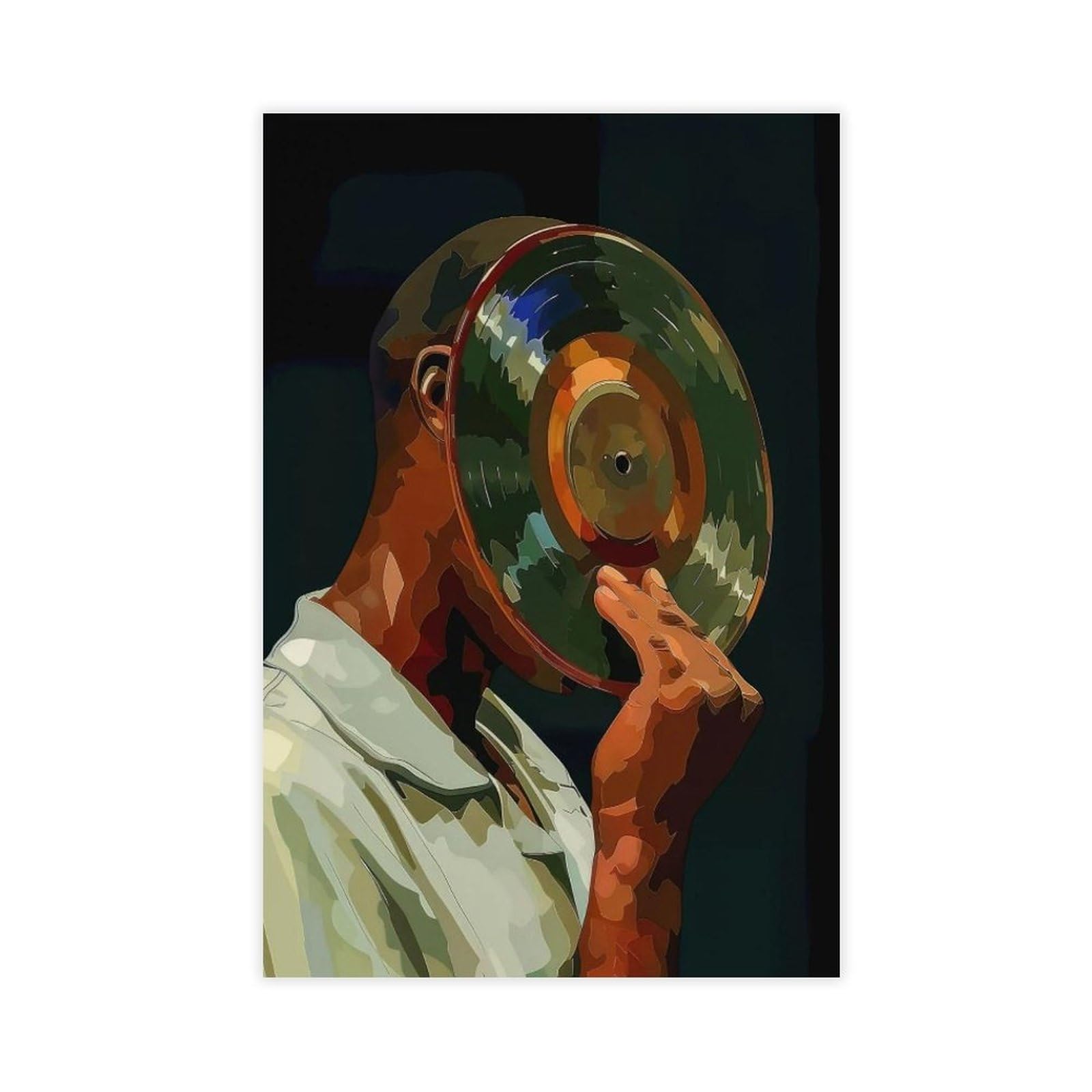 Poster con musica in vinile, decorazione artistica da parete per soggiorno, camera da letto, 60 x 90 cm