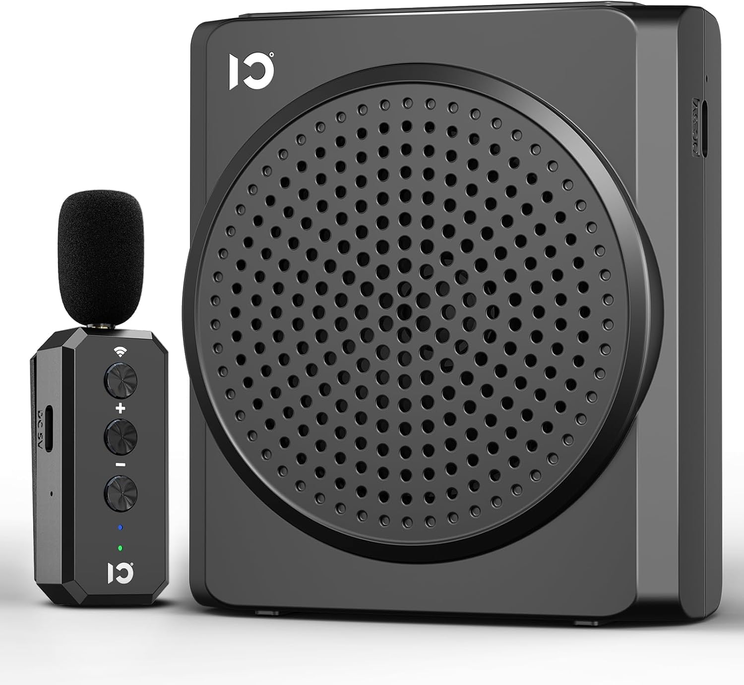 Amplificador de Voz para Profesores, Amplificador de Voz Portátil de 1800mAh con lavalier Micrófono inalambrico y Cintura,Megáfono portátil para Maestros Guías Turísticos ect