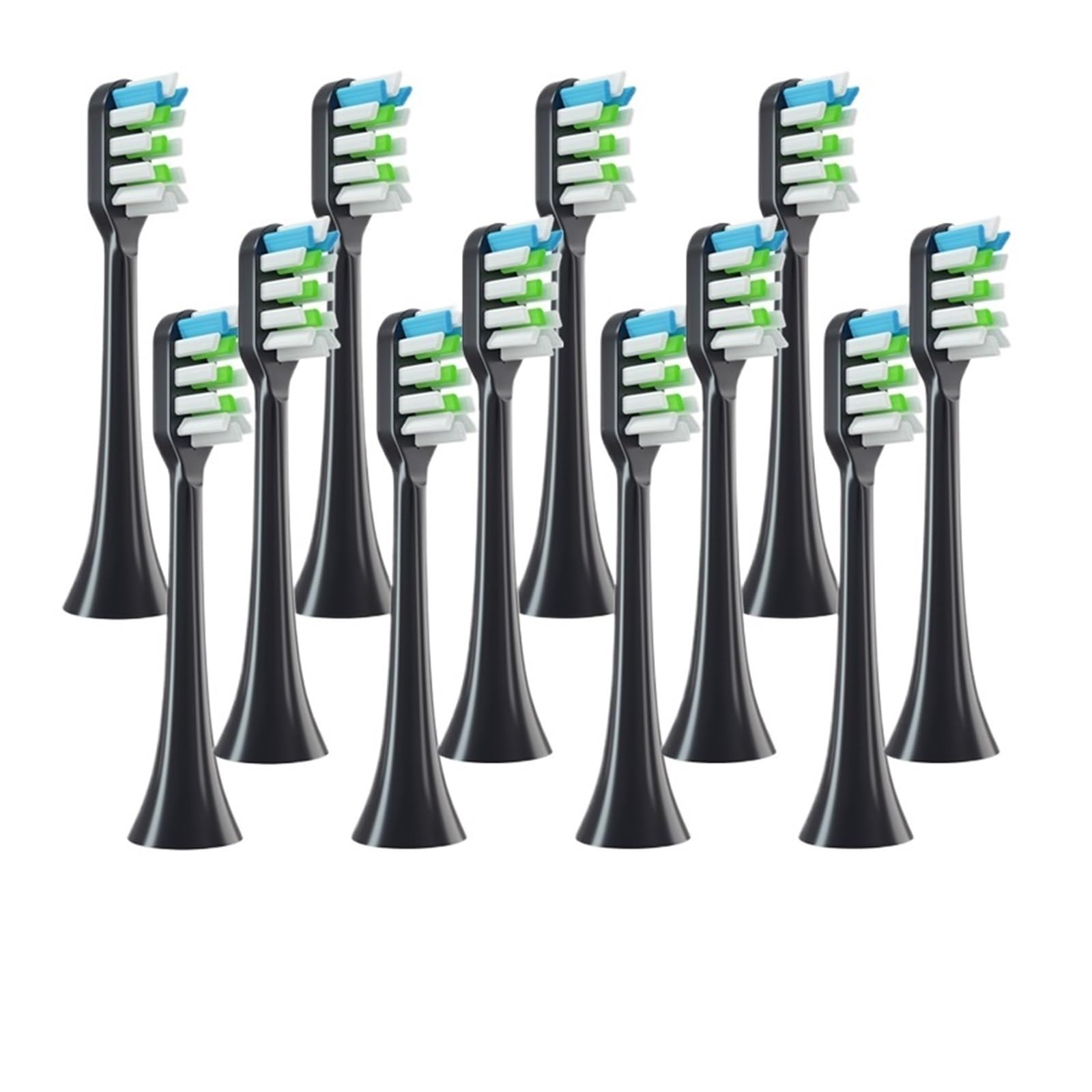Testina intelligente X3/x3u/x5 4-12 pezzi Pulizia/salute/comfort della testina utilizzata for sostituire lo spazzolino da denti(12pcs Black)