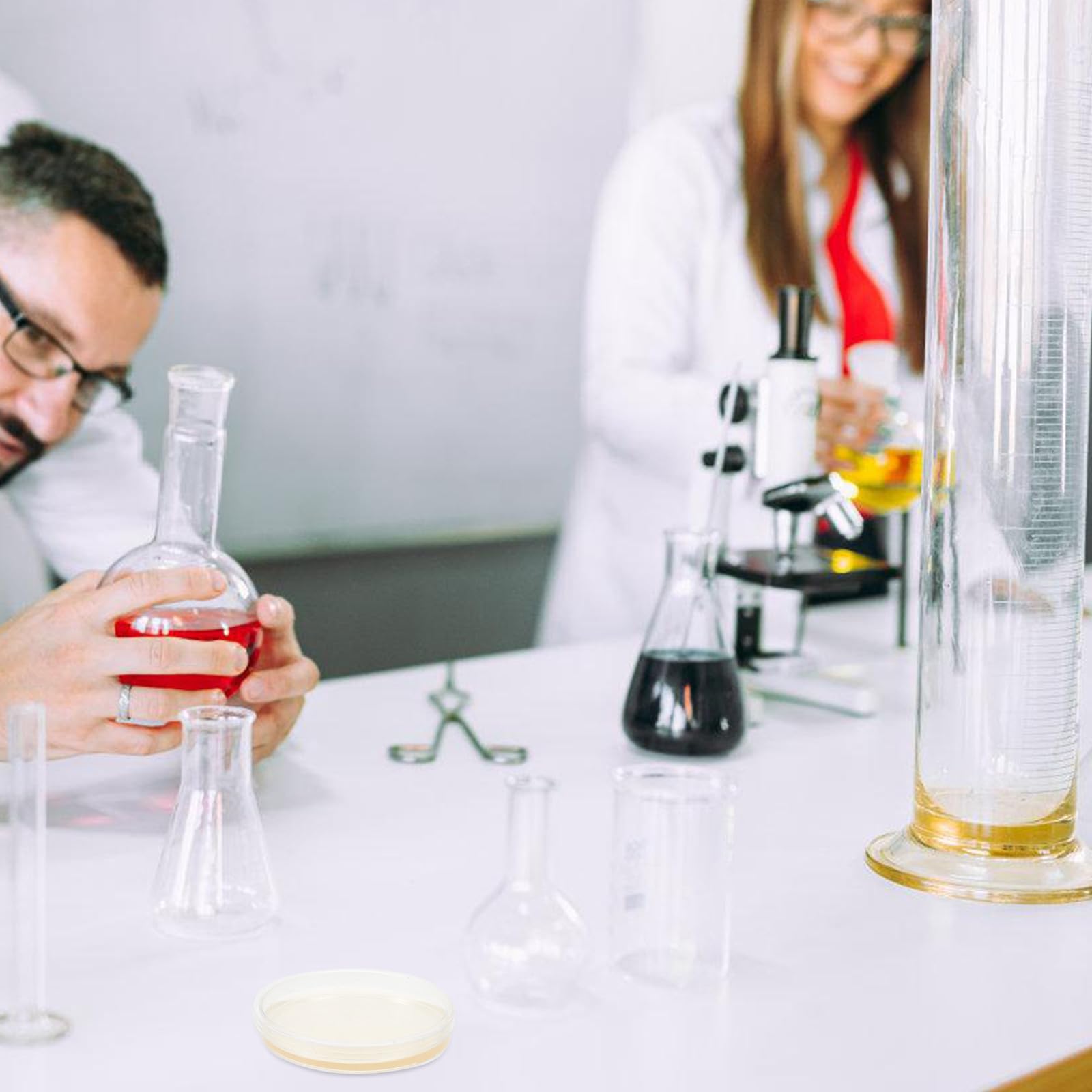 IMIKEYA 10 Vorgegossene Lb Agarplatten 9cm aus Agar für Wissenschaftliche Laboranalysen und Medizinische Experimente Tragbar und Einfach zu Verwenden