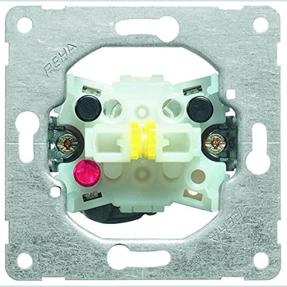 Peha Metall 00190511 Basic Element Rocker Switch With Plug-In Terminals For Flush-Mounted Range 10 A 250 V Series Switch