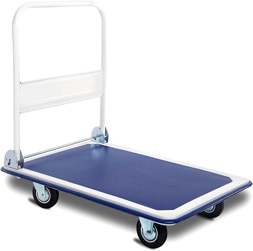 Giantex, plataforma plegable tipo carrito, carretilla de mano, plegable, para depósito, 660libras