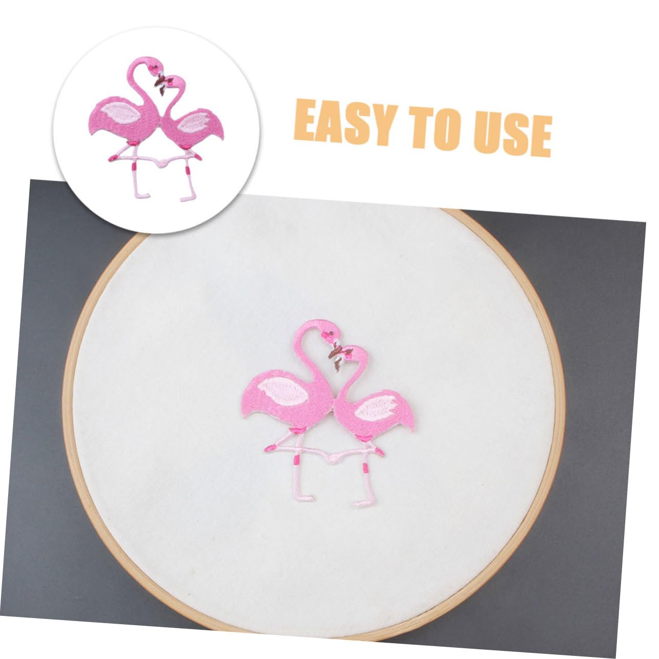 HOMSFOU 5 Set Toppe Flamingo Per Decorazione Abbigliamento E Accessori Patch Termoadesivi Per Cucire Su Vestiti Per Rimediare Danni E Personalizzare Outfit 10 Pezzi * 5