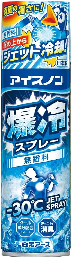 Amazon.co.jp: アイスノン 爆冷スプレー 無香料 大容量 冷却スプレー