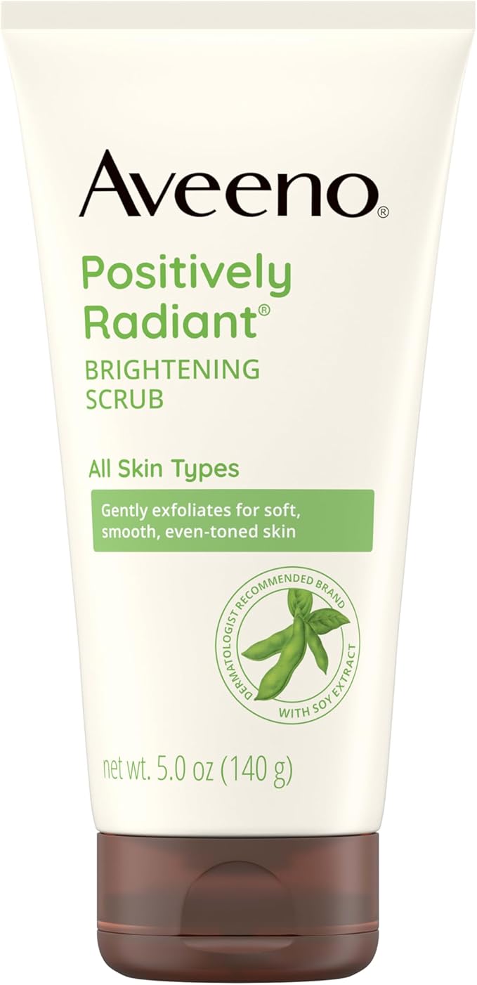 Aveeno Positively Radiant Skin Brightening Exfoliating Daily Facial Scrub 5oz