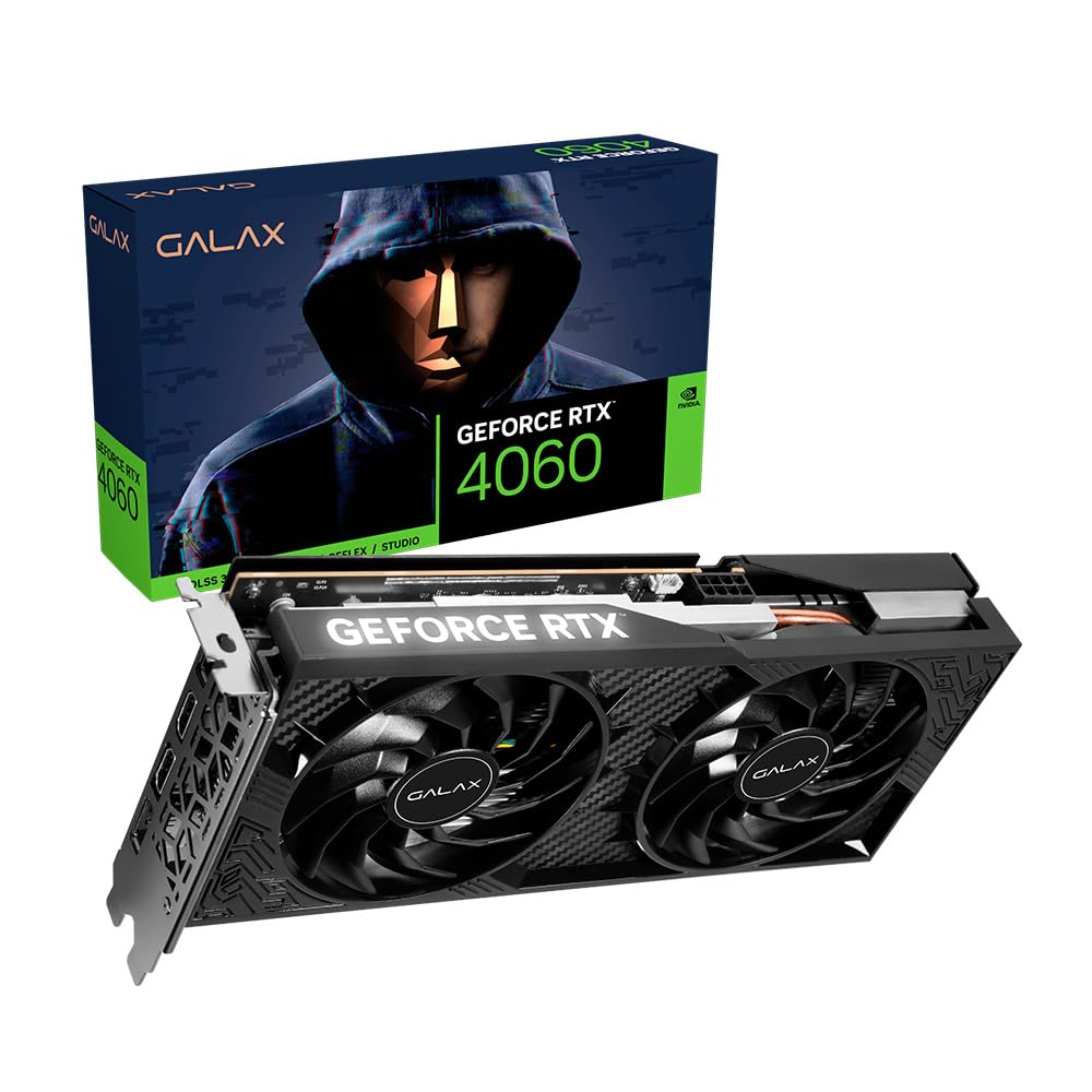 PLACA DE VIDEO NV RTX4060 8GB GDDR6 128 BITS BLACK GF 1-CLICK OC GALAX 46NSL8MDAPCO