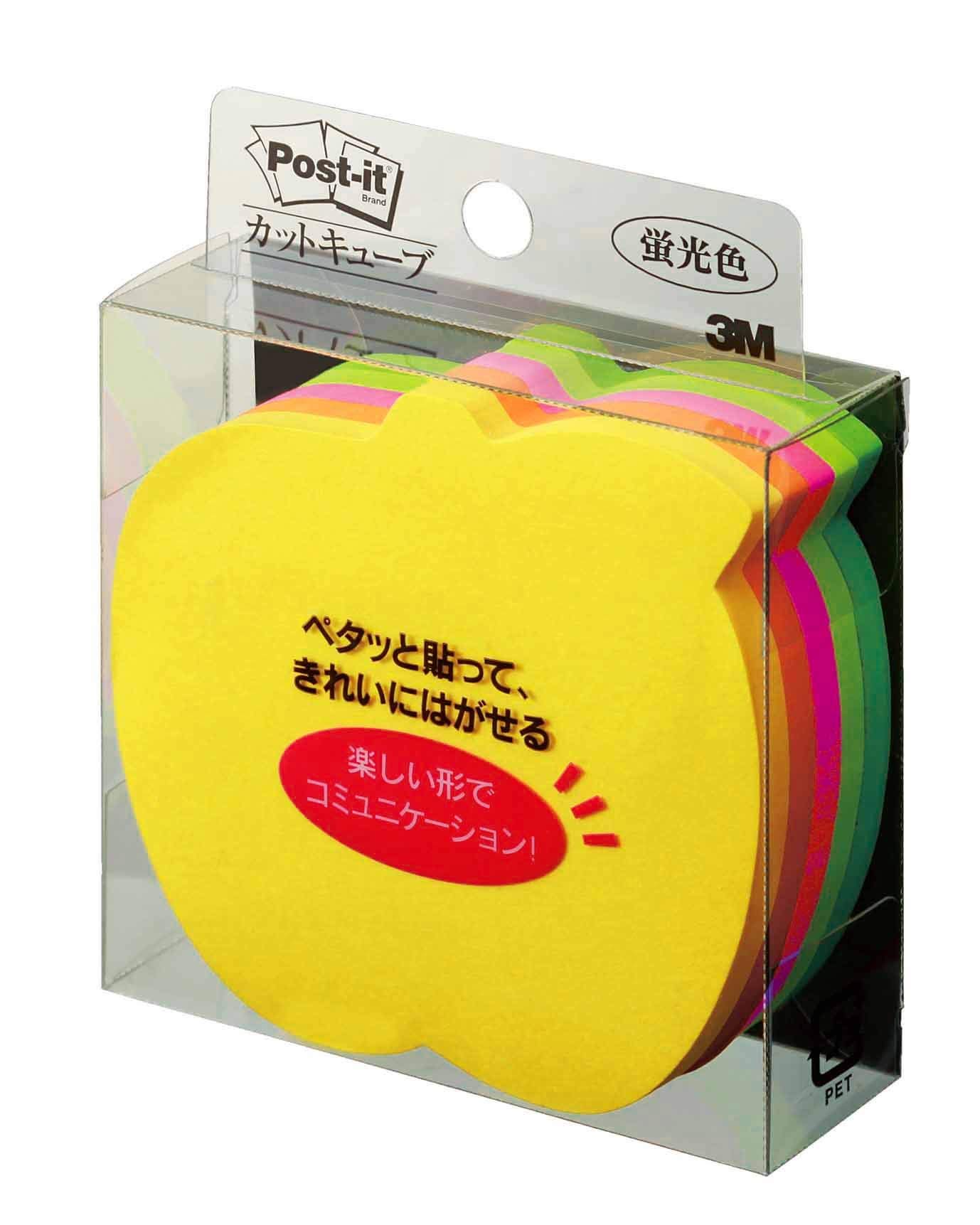 225 St?ck von CC-36 Ausschnitt fluoreszierende Farbe / 5 Farbe als 72 x 72mm Sumitomo (3M) Post-it (R) W?rfel schneiden Apple-(Japan-Import)