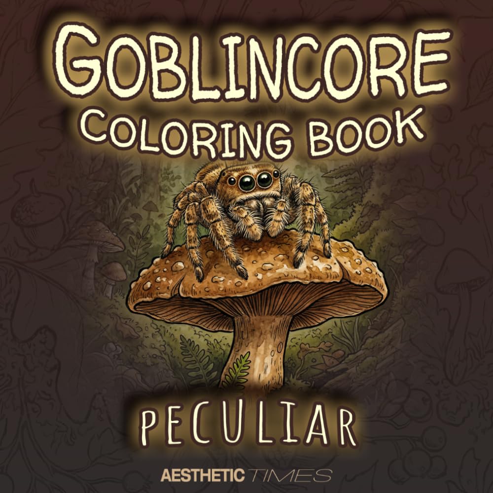 Goblincore Coloring Book: Peculiar (Forest Vibes)