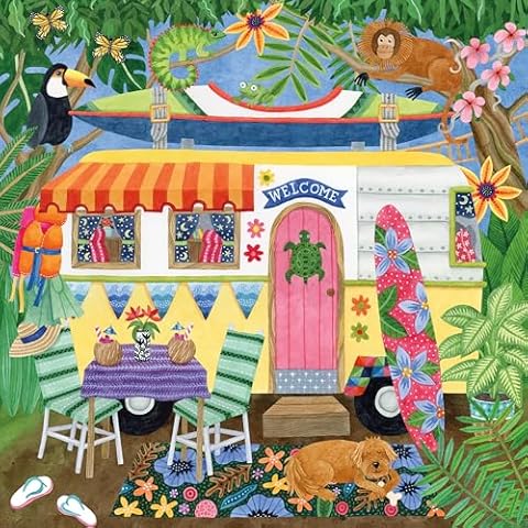 Ceaco Happy Camper Puzzle Cover