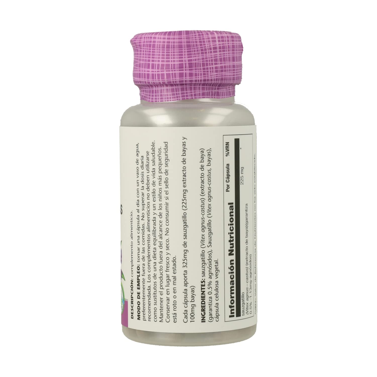 Vitex (Sauzgatillo) 225 mg 60 veg caps (Pack 2 u.)