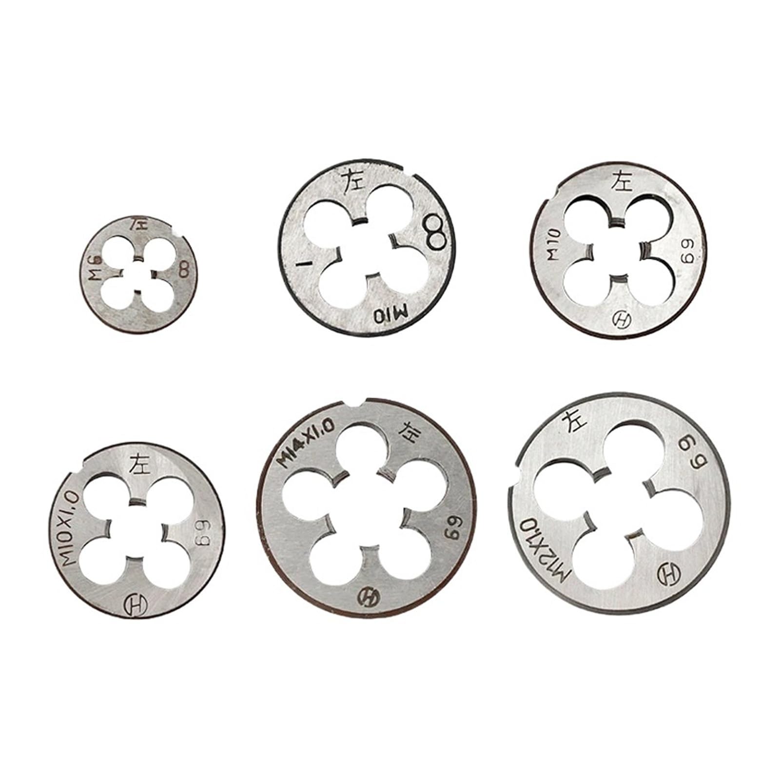 Ozxzh One Color Left Hand Threading Die Metric Thread Cutting Dies Tools For Metalworking M3 M6 M8 M10 M12 M14 M16 M18 M20(M12x1.25)