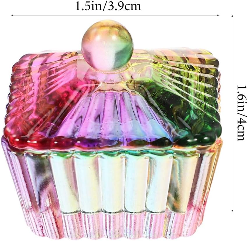 FOMIYES Nail Dappen Dish with Lid - Crystal Clear Acrylic Manicure Bowl for Nail Monomer Liquid Professional Art Tool for Salon and Home Use