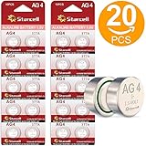 alcalinas de botón de Act AG4 1,5 V, de 20 ampolla