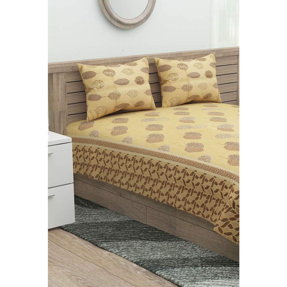 Buy Spread Printed Double Bed Cover Set with 2 Pillow Cover (Assorted
