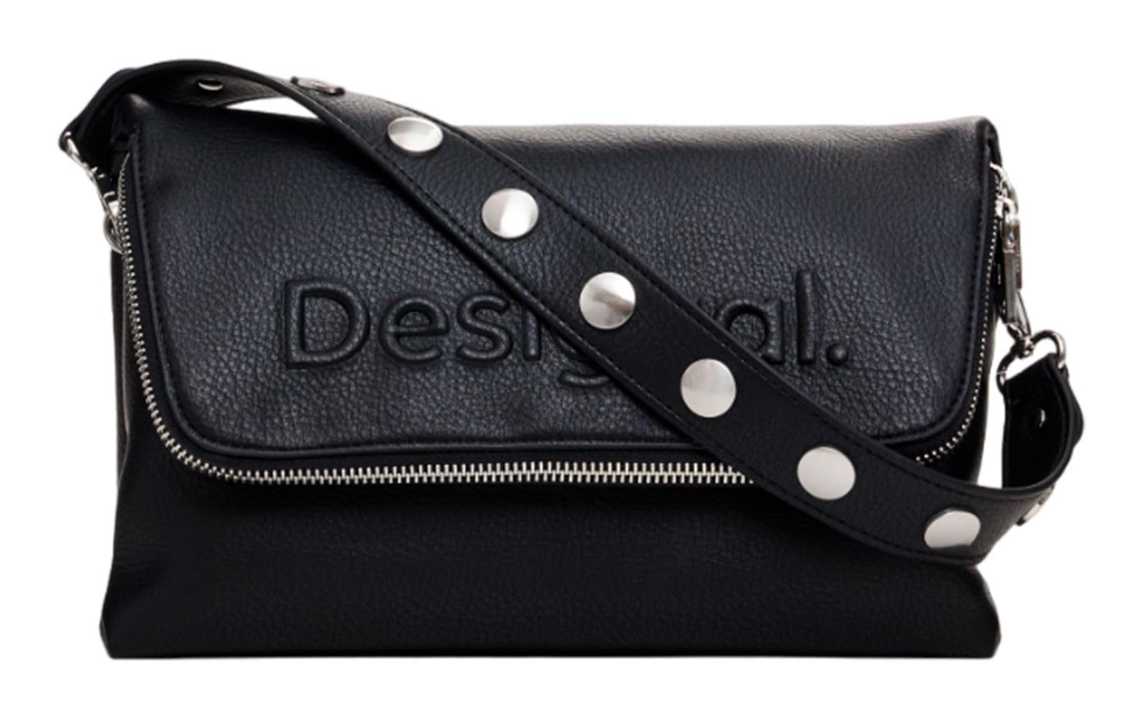 Desigual Women's Accessories PU Across Body Bag, black, One size