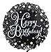 Produktbild Amscan 3406201 - Standard Folienballon Sparkling Birthday, Rund, Durchmesser 43 cm, Volumen 13 Liter, Heliumballon