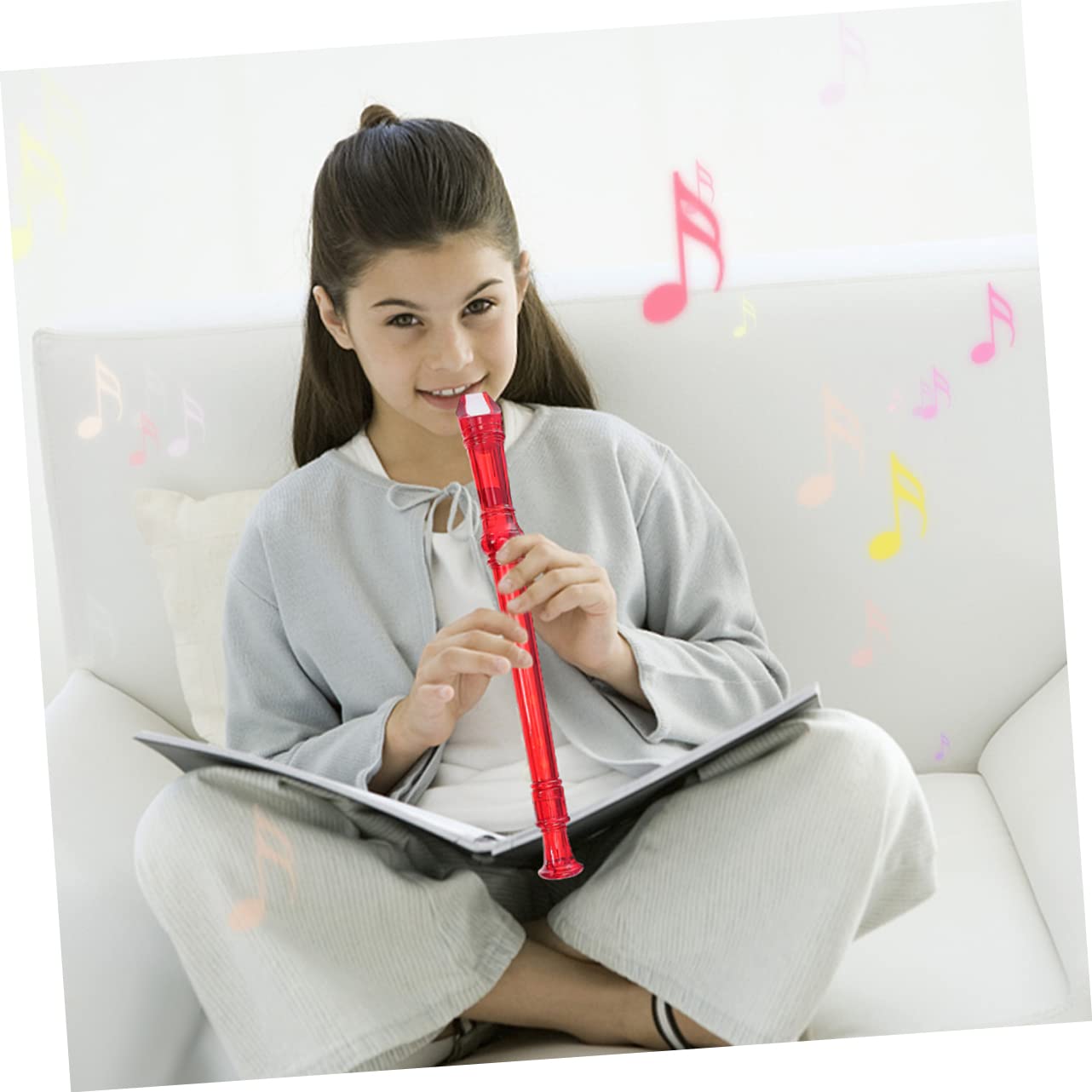 OFFSCH 1 Set Professional Clarinet for Durable Abs Material Wind Instrument with Cleaning Rod for Beginners and Music Lovers present