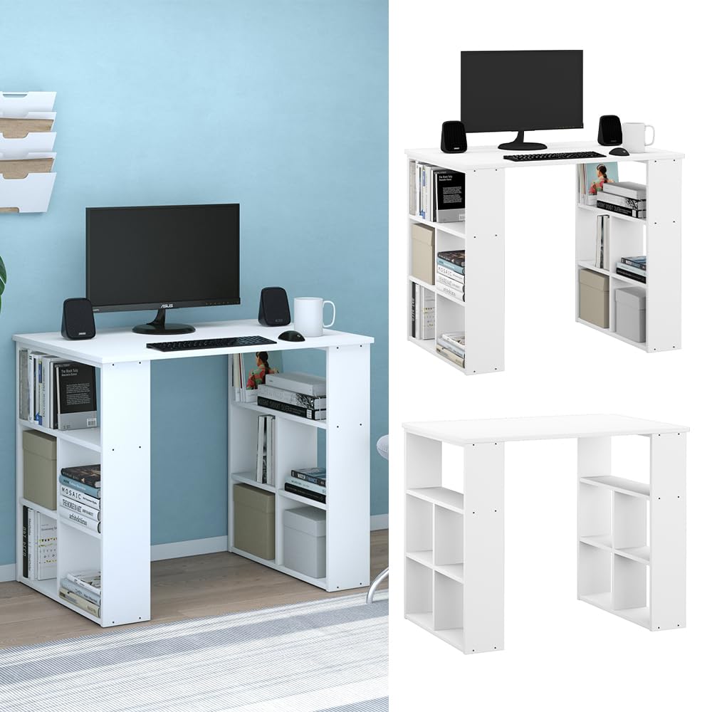 Vicco Bureau Arwen, Blanc, 90x60cm