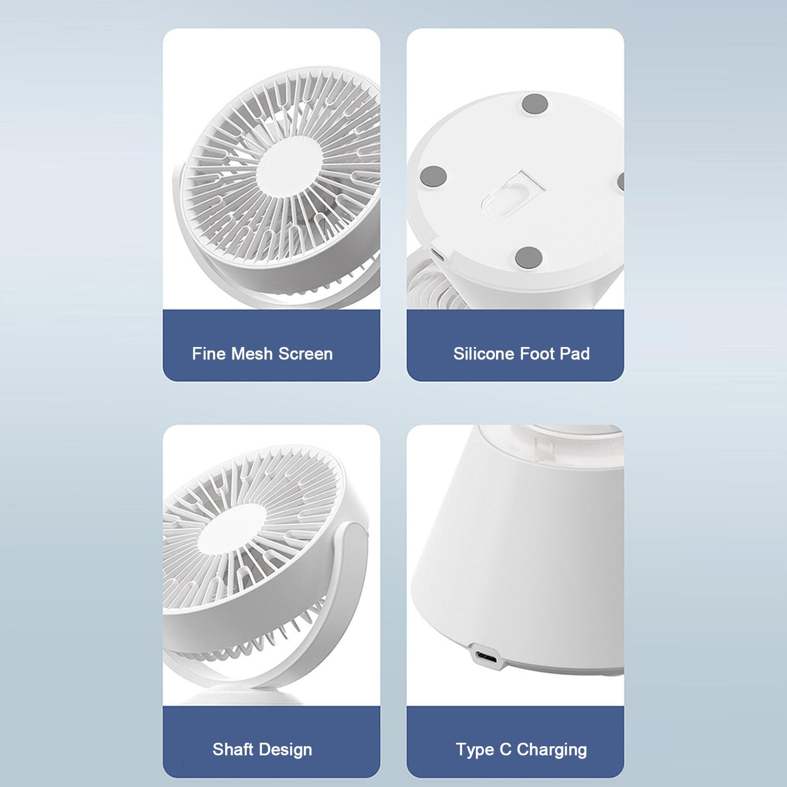 Ventilateur de Bureau USB Multifonction Silencieux pour Maison Bureau 175