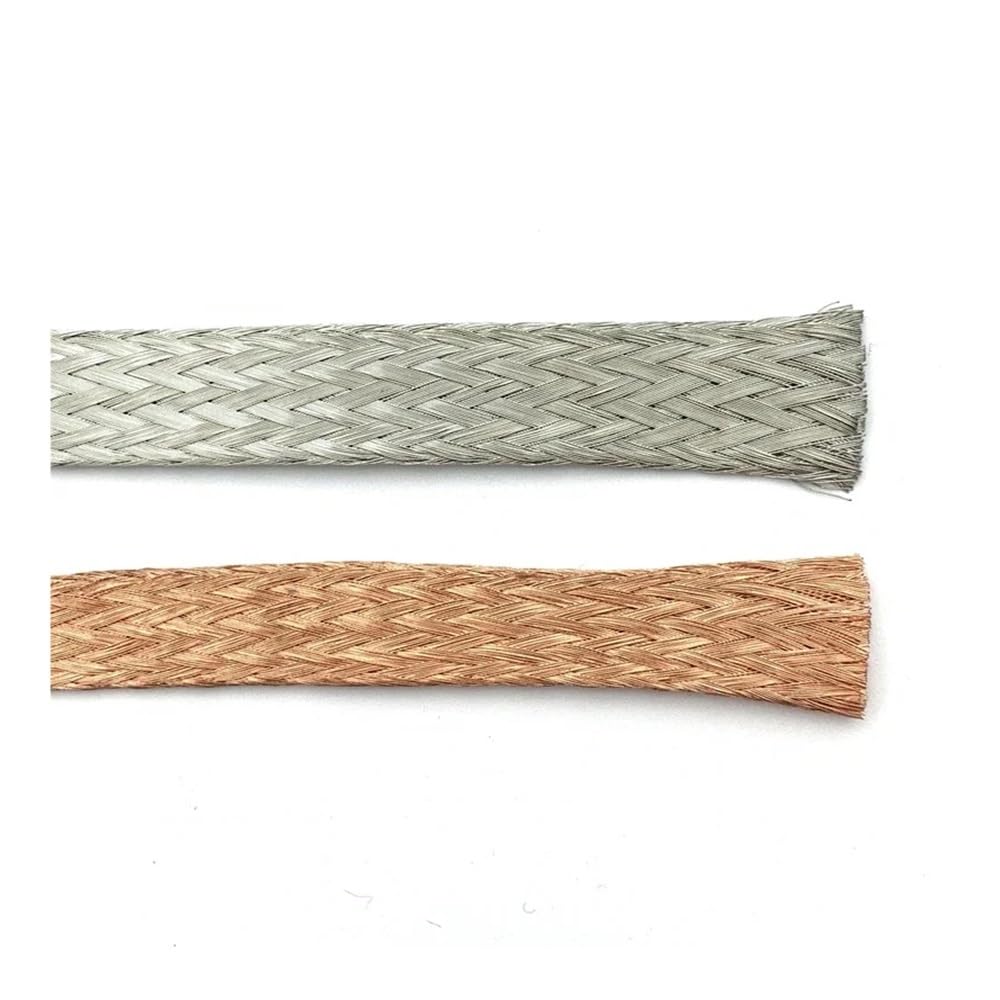 2, 4, 6, 8, 10, 16, 18 mm, cobre estañado, con funda retráctil de metal, blindado, protector de cable de señal, 2/5 m (cobre estañado, 5 m de ancho, 20 mm)