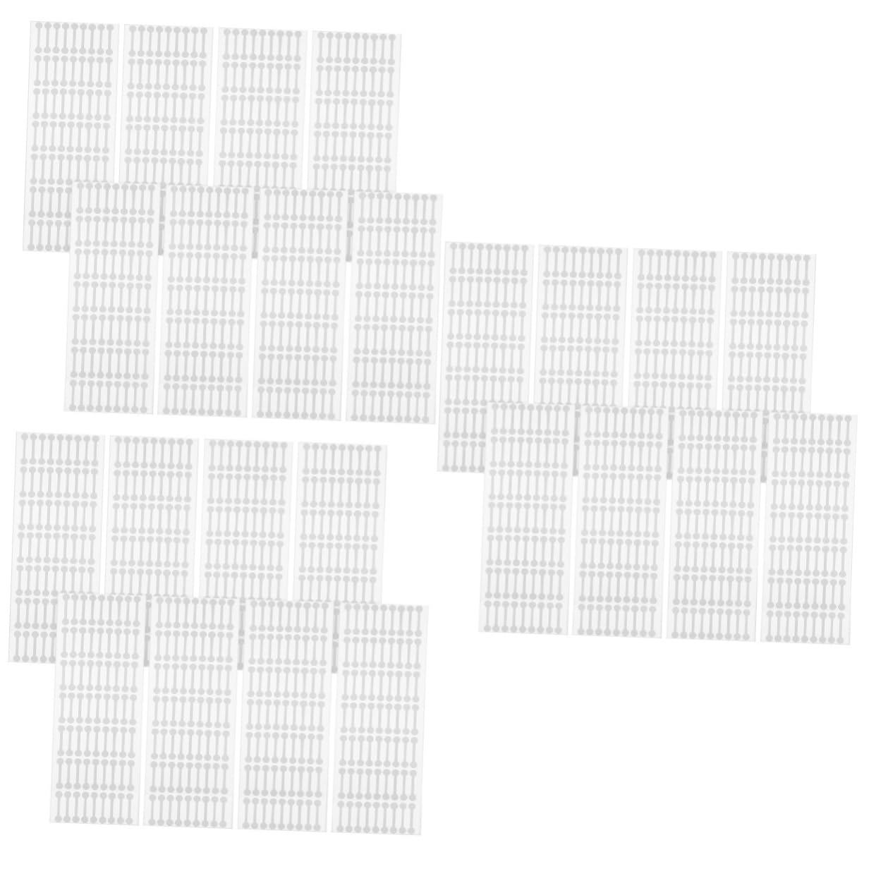 jojofuny 3 Set Adesivo Sigillo Etichetta Adesiva Impermeabile Sicurezza Chiave Adesivi Sigillanti Per Borse Sigillo Adesivi Per Scatole Autoadesivo in Pvc Argento 500 Pezzi*3