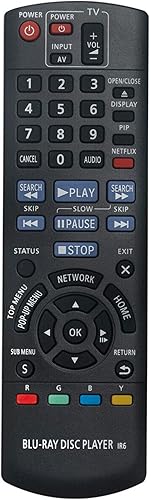 Nuevo IR6 reemplazado remoto para reproductor de discos Blu-Ray Panasonic N2QAYB000575 DMP-BD75 DMP-BD755 DMP-BD755P DMP-BD75P DMP-BD75PC DMP-MST60 disponible en Yaxa Guatemala