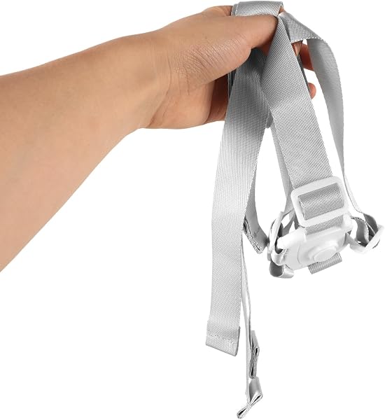 Harnais de Sécurité 5 Points pour Chaise Haute Bébé Blanc en Nylon avec Ajustement Réglable et Installation Facile pour Siège Garçon et Filles - 3