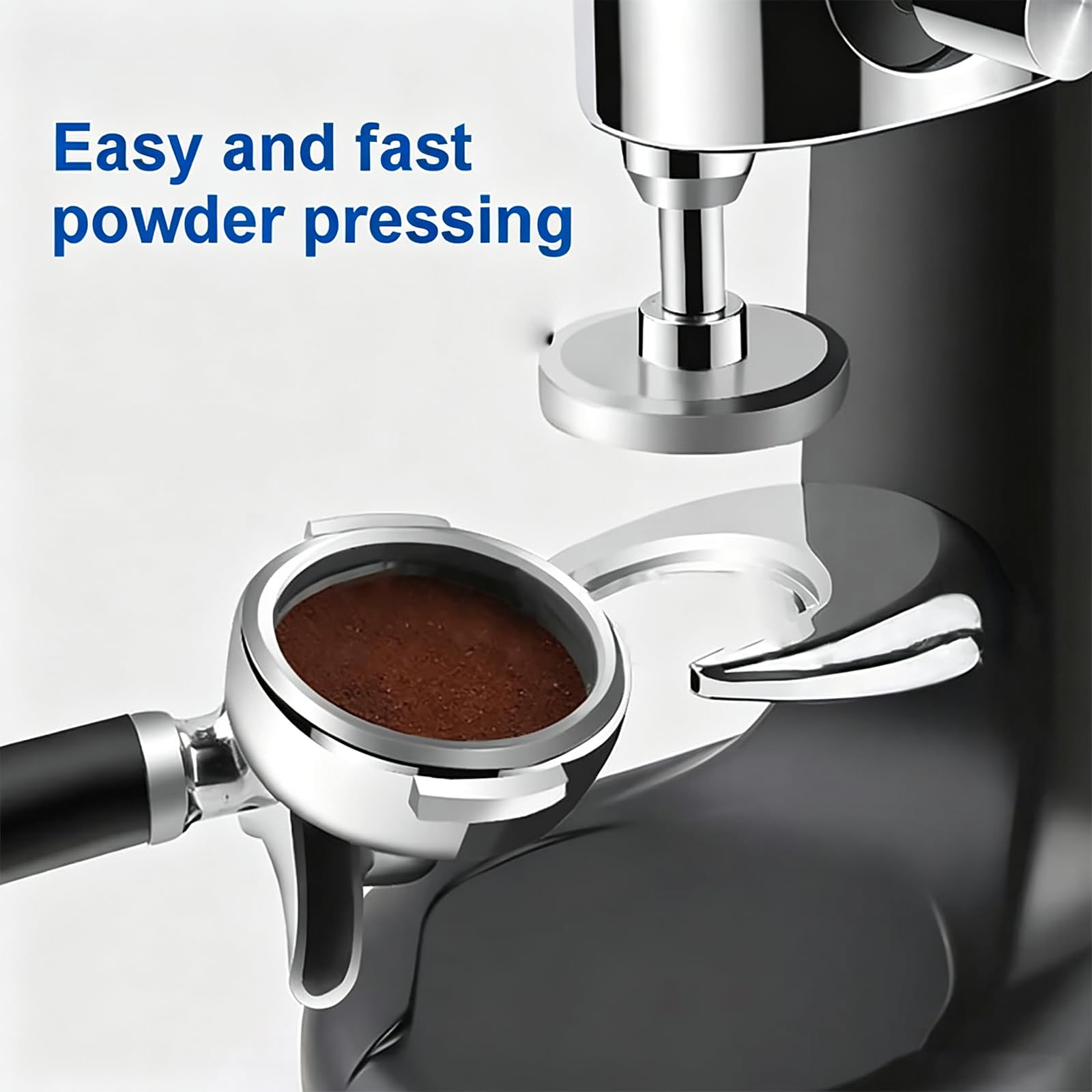 Prensador Para Café Espresso De 58 Mm, Herramienta Manual Para Compactar | Prensador Manual para Café que Garantiza una Compactación Uniforme del Café en Acero Inoxidable, Diseño Desmontable para Uso