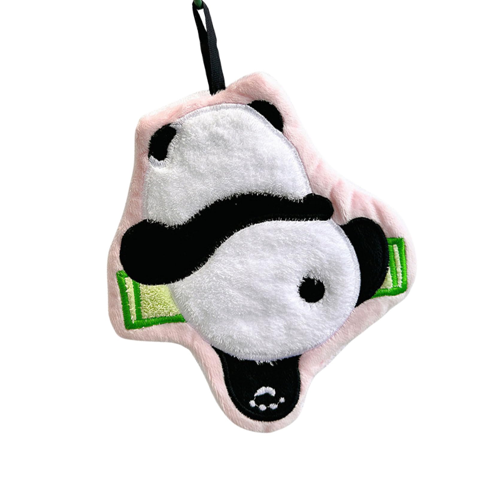 Hsioluted Cartoon Panda Pattern Hand Towels Soft Quickly Dry Dishcloths for Fast Drying and Decorative Touch in Bathroom Decors Absorbent Bathroom Towels