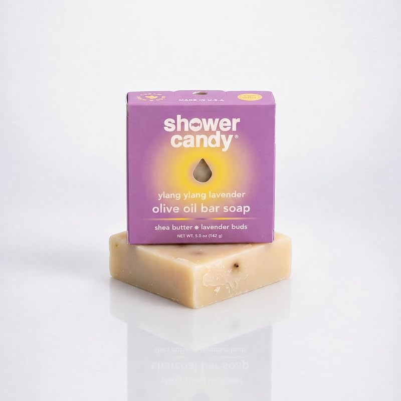 Sabonete em barra Shower Candy Ylang Ylang Lavender com óleo de oliva, 142 g