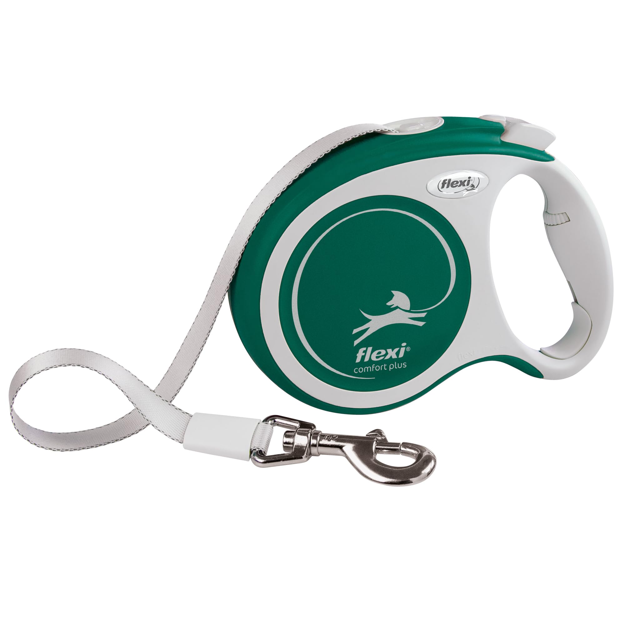 flexi Comfort Plus L Retractable Dog Lead 8 m, up to 50 kg, Green