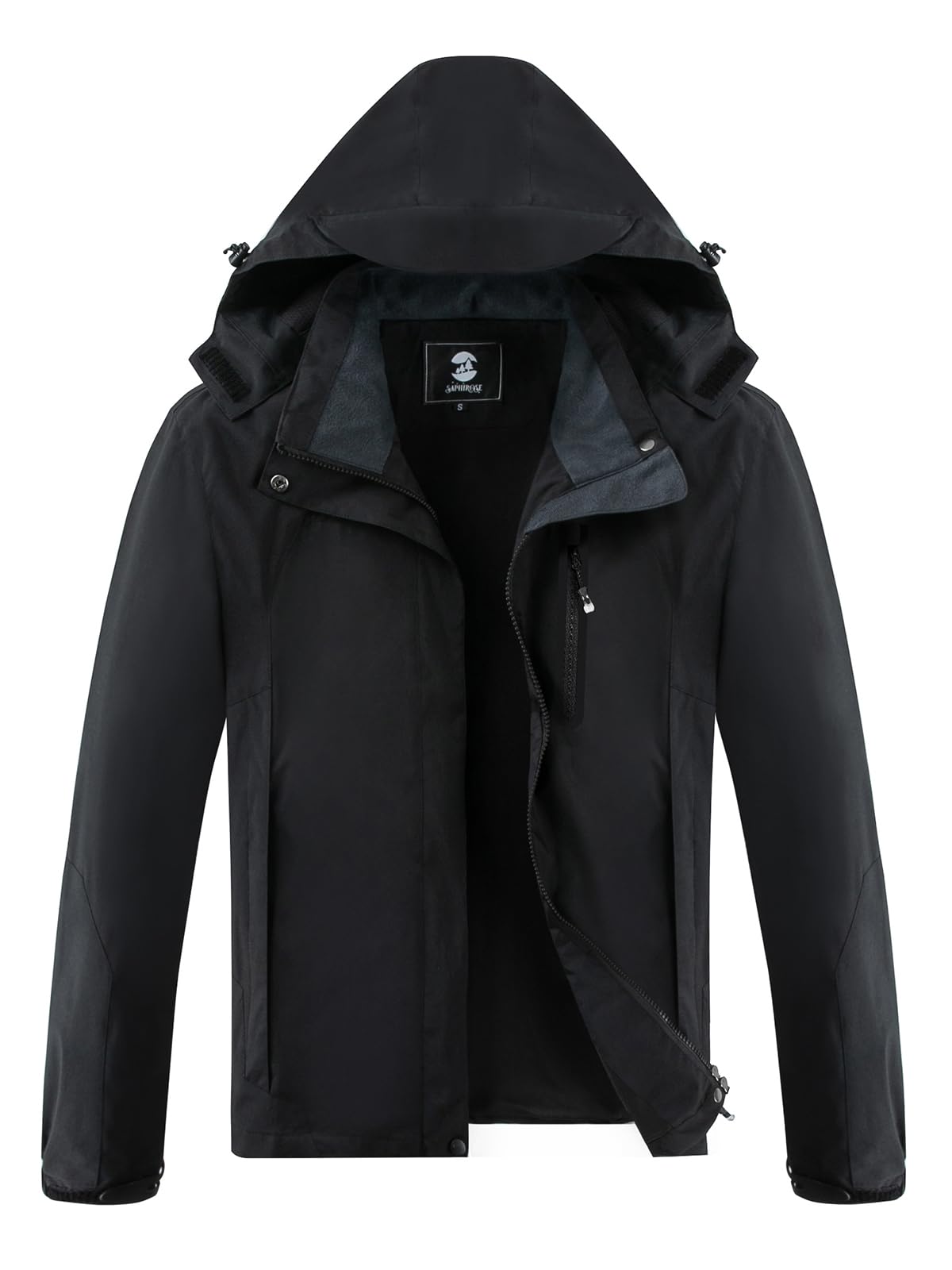 Womens Waterproof Rain jacket Lightweight Active Outdoor Raincoat with Removable Hood