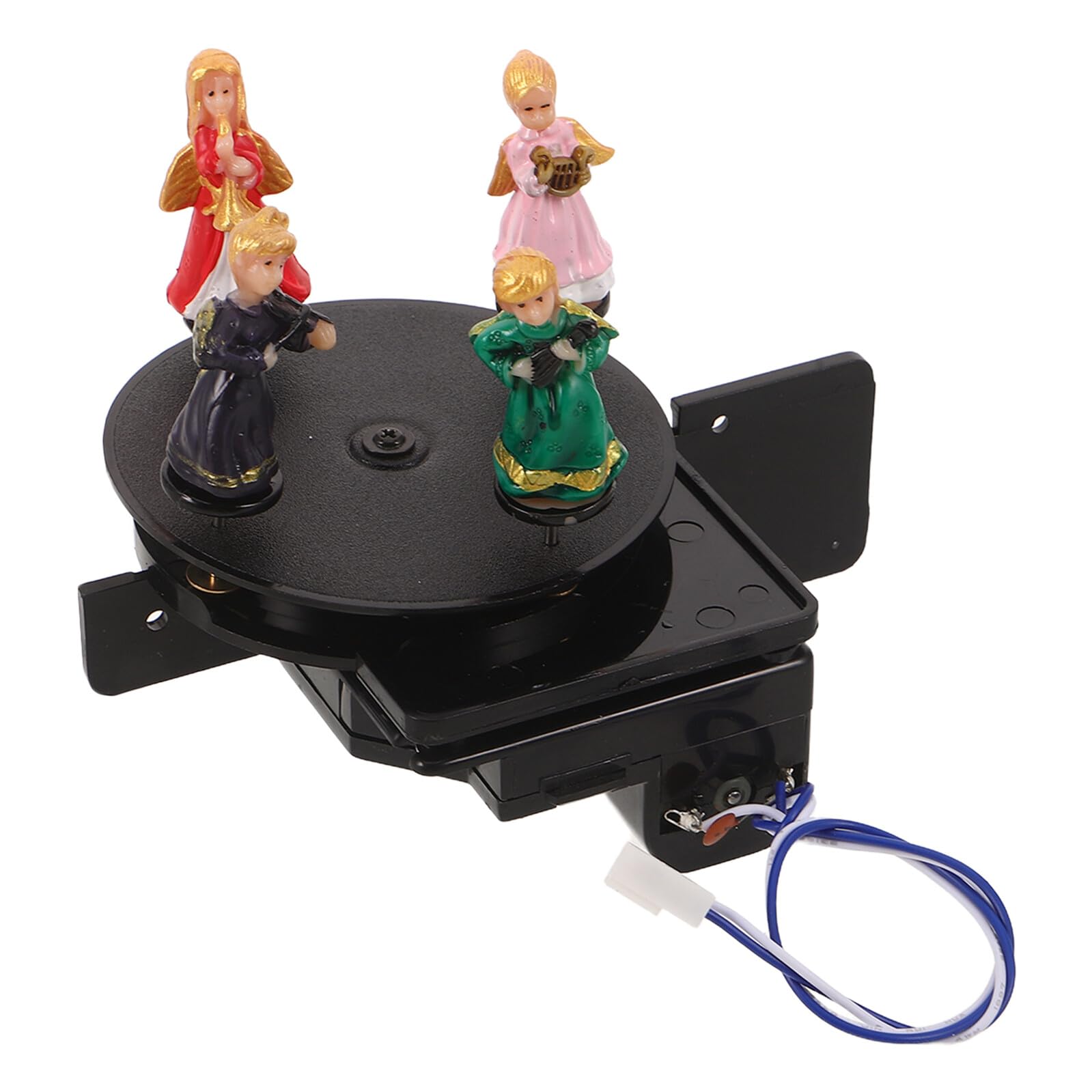 BESTYASH Accesorio Giratorio de Plástico Plataforma Estable y Animación Ligera para Reloj de Cuco Adecuado para Reparación y Decoración de Relojes de Pared