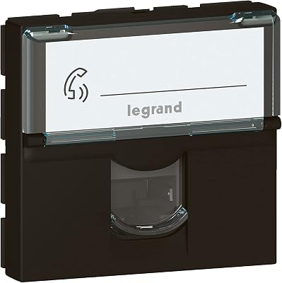 💎 89% MEGA DEAL! Legrand – Prise RJ 45 multimédia Mosaic catégorie6 STP télévision , téléphone , informatique 2 modules – noir mat